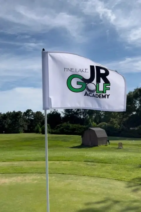 junior golfer at Pine Lake